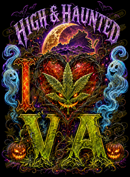High & Haunted: I Love VA – Classic Unisex Pullover Hoodie