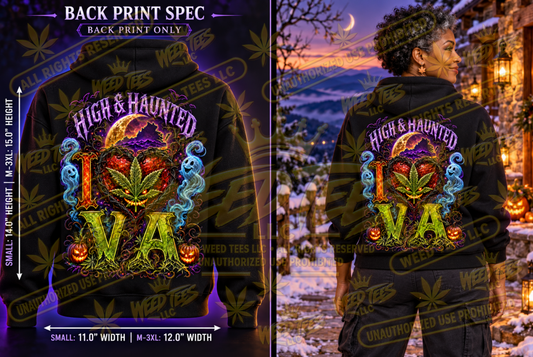 High & Haunted: I Love VA – Classic Unisex Pullover Hoodie
