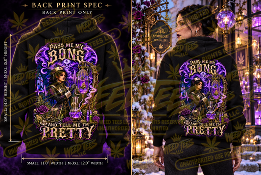 Pass Me My Bong: Apothecary After Dark – Classic Unisex Pullover Hoodie