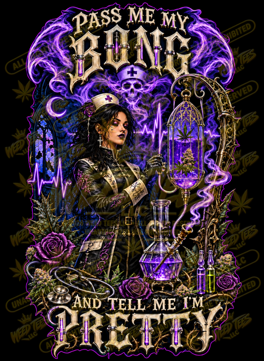 Pass Me My Bong: Apothecary After Dark – Classic Unisex Pullover Hoodie