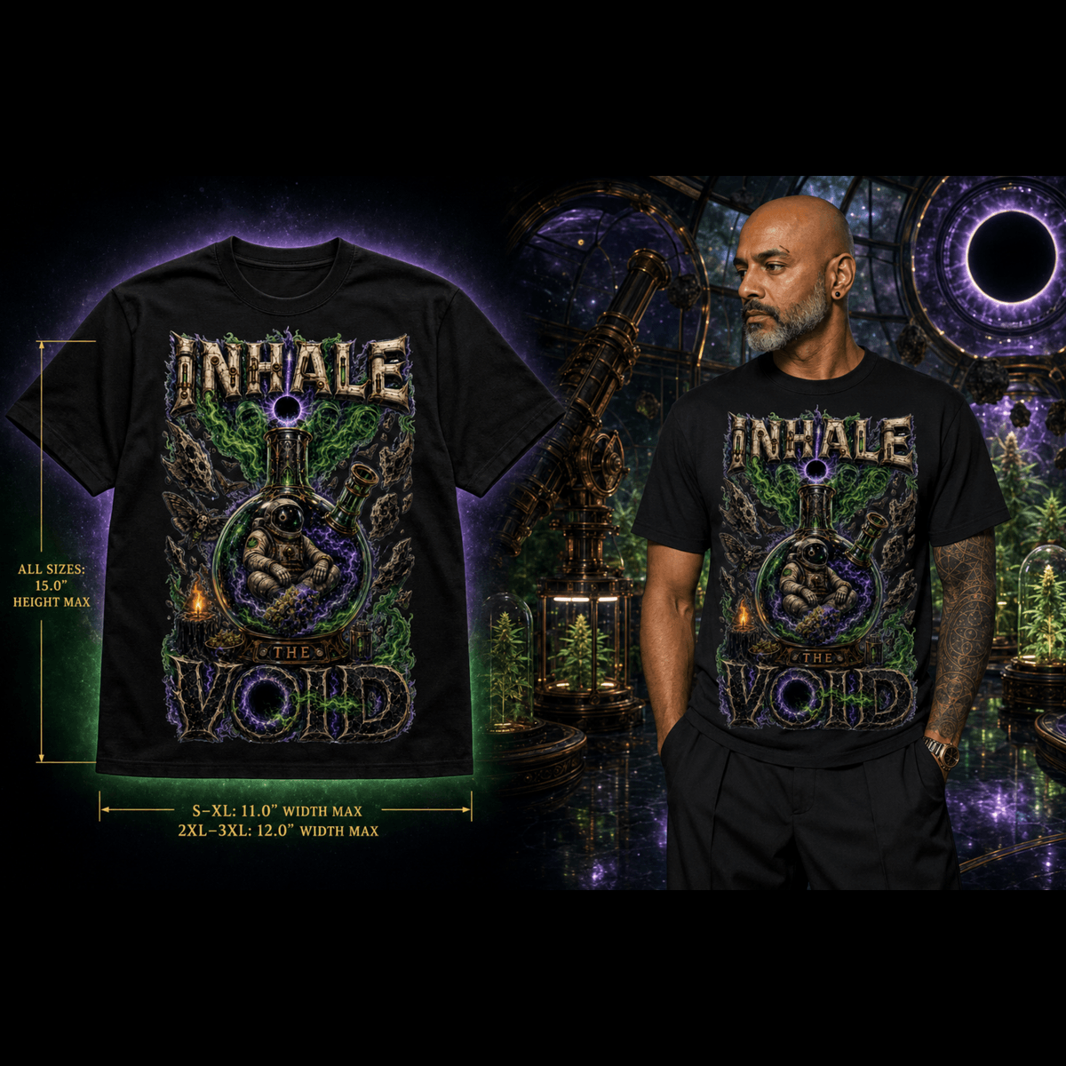 Inhale The Void | Halloween Stoner T-Shirt
