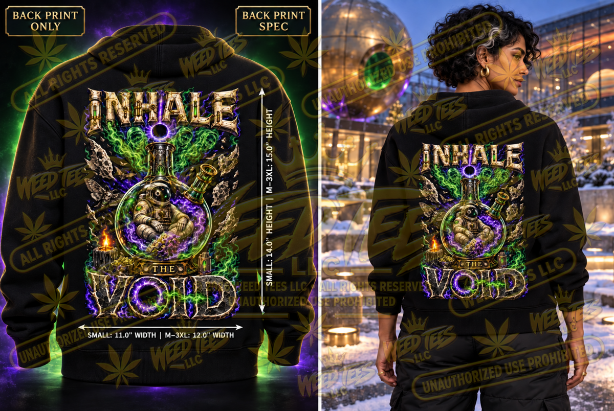 Inhale the Void – Classic Unisex Pullover Hoodie