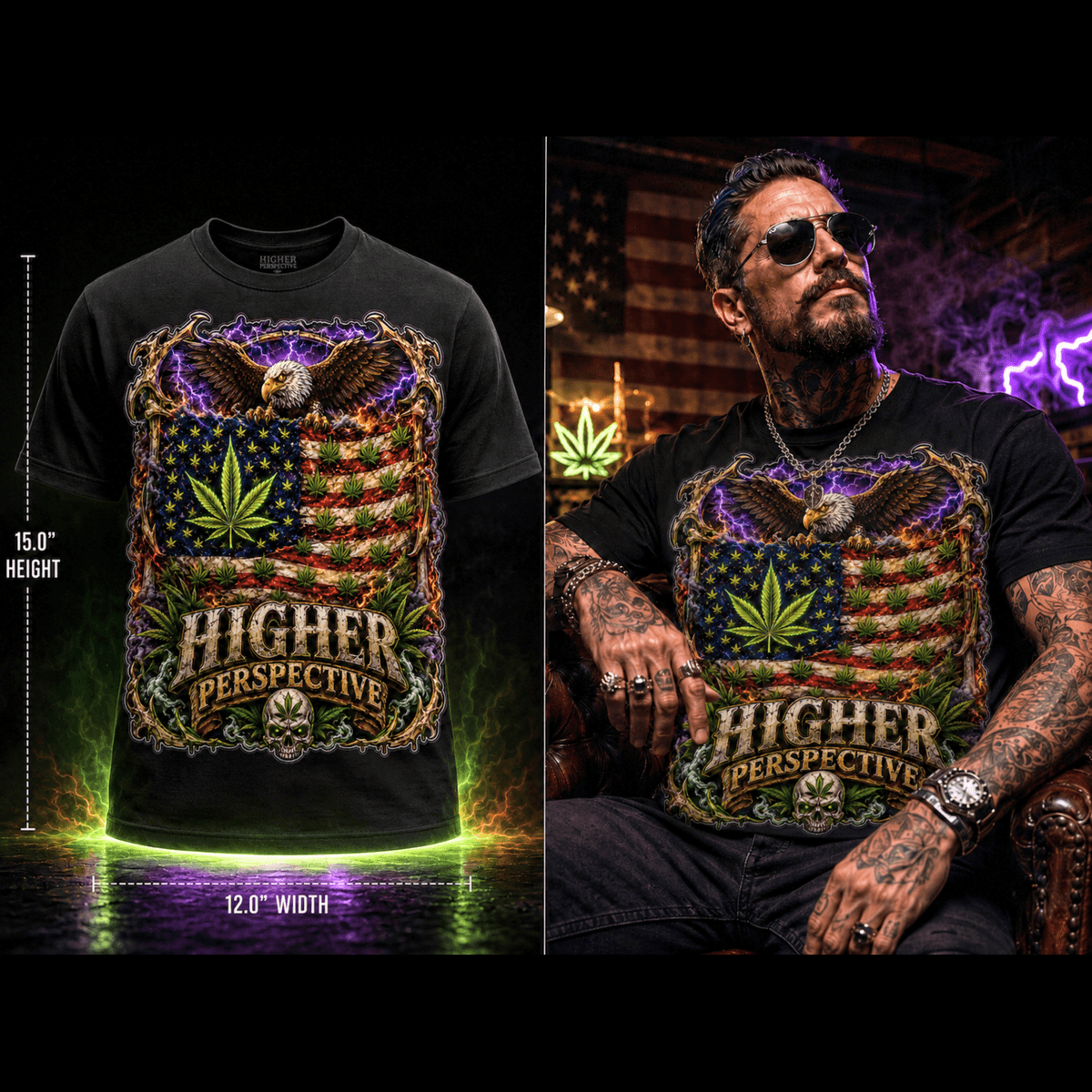 Higher Perspective – Premium Cannabis Graphic Tee