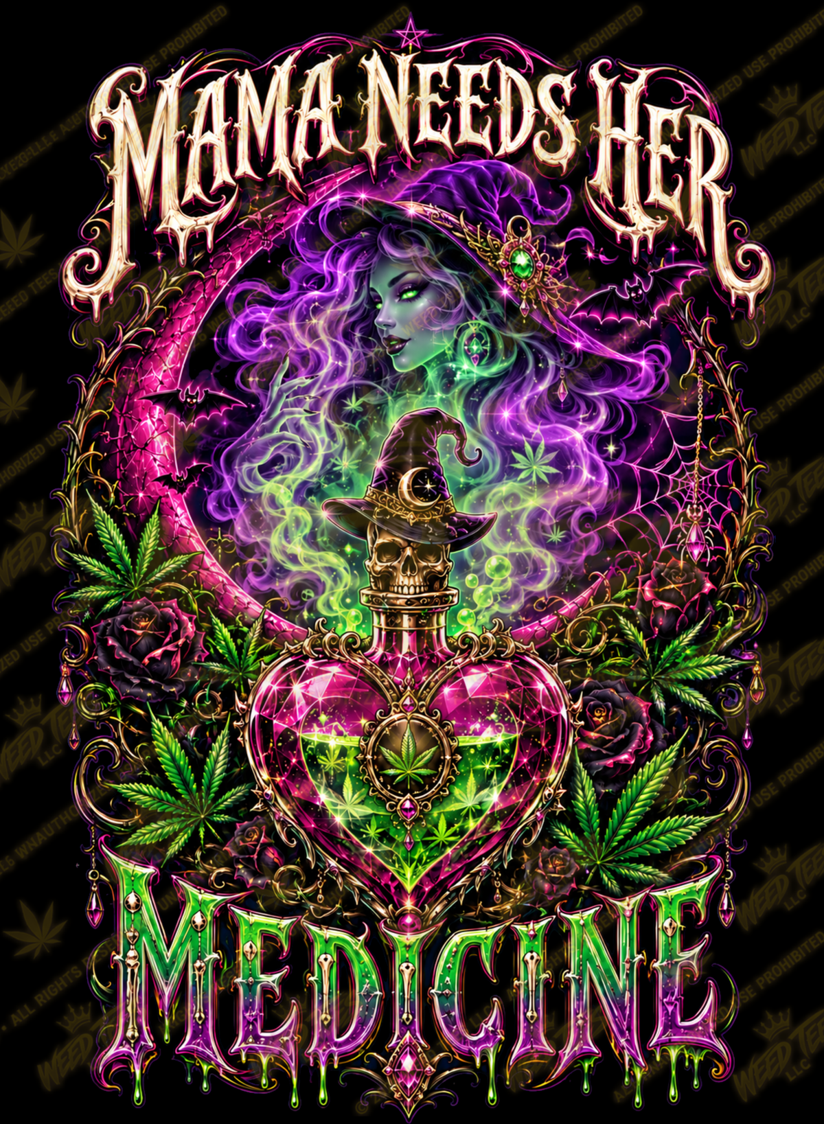 Mama Needs Her Medicine | Halloween Stoner T-Shirt