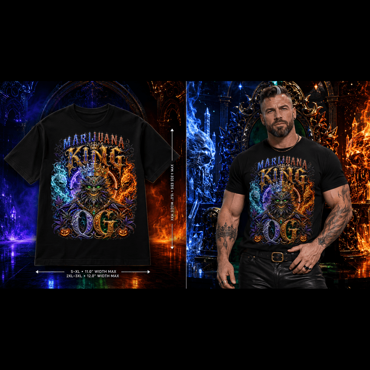 Marijuana King OG | Halloween Stoner T-Shirt