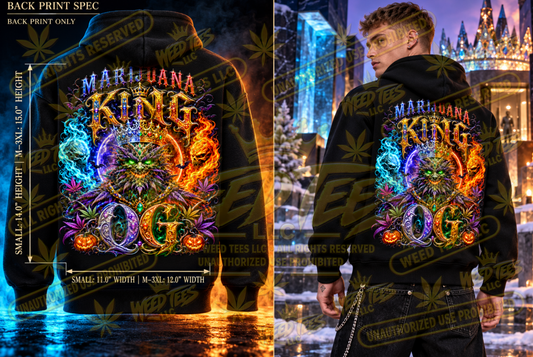 Marijuana King OG – Classic Unisex Pullover Hoodie