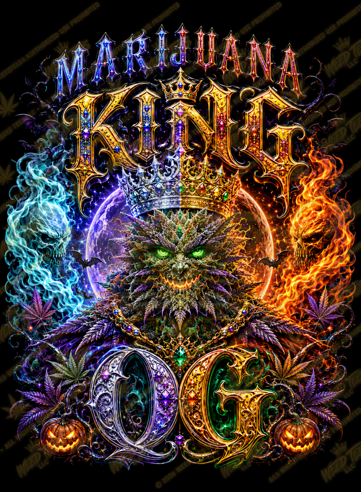 Marijuana King OG | Halloween Stoner T-Shirt