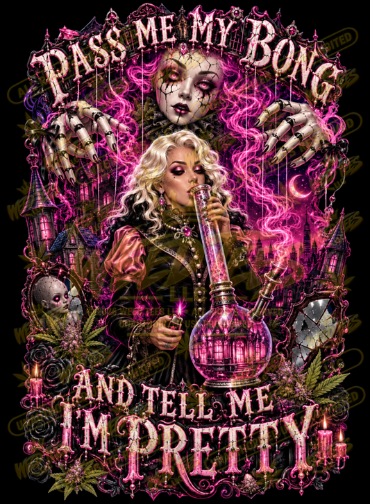 Pass Me My Bong: Haunted Dollhouse – Classic Unisex Pullover Hoodie