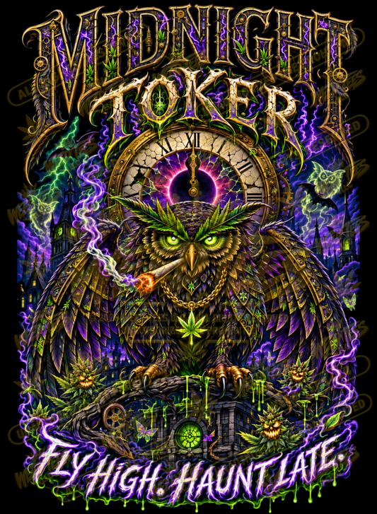 Midnight Toker – Classic Unisex Pullover Hoodie