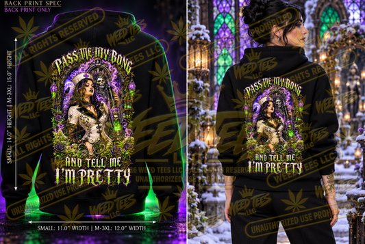 Pass Me My Bong: Gothic Nurse – Classic Unisex Pullover Hoodie