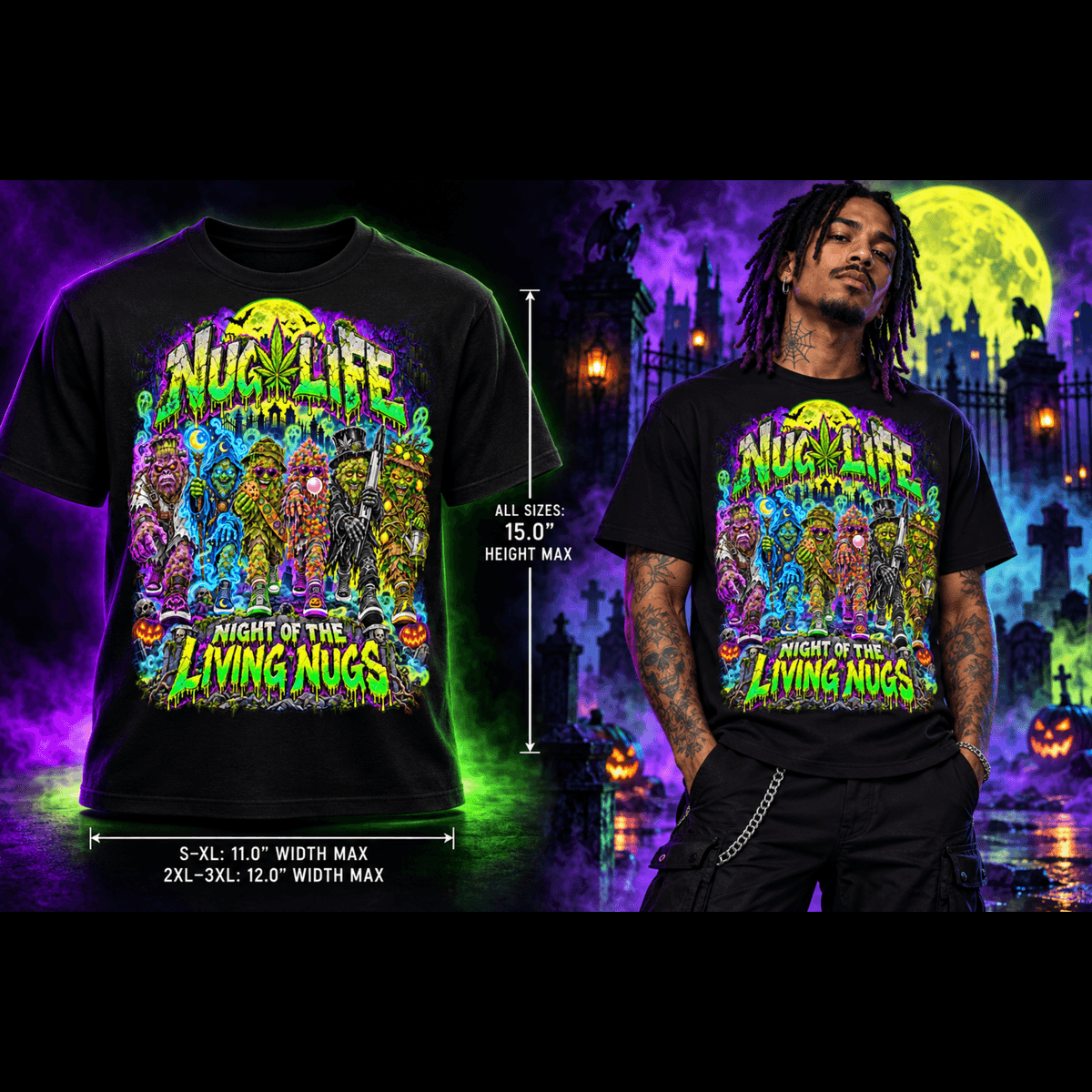 Night of the Living Nugs | Halloween Stoner T-Shirt