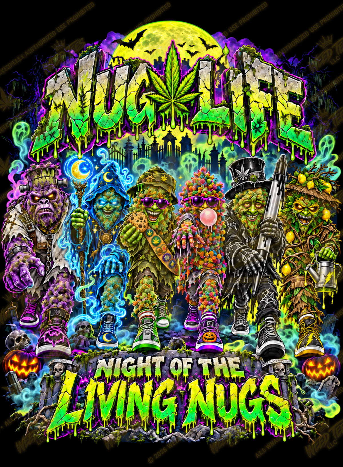 Night of the Living Nugs | Halloween Stoner T-Shirt