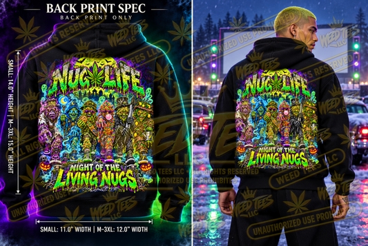 Nug Life: Night of the Living Nugs – Classic Unisex Pullover Hoodie