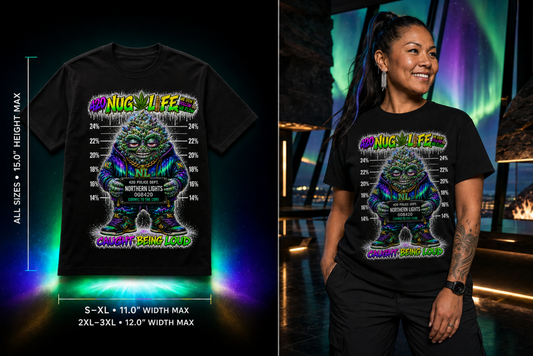Northern Lights – Caught Being Loud Cannabis Graphic Tee