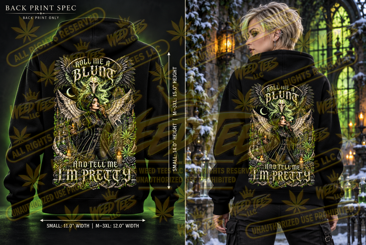 Roll Me a Blunt: Fallen Angel – Classic Unisex Pullover Hoodie