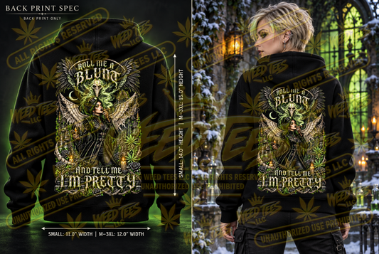 Roll Me a Blunt: Fallen Angel – Classic Unisex Pullover Hoodie