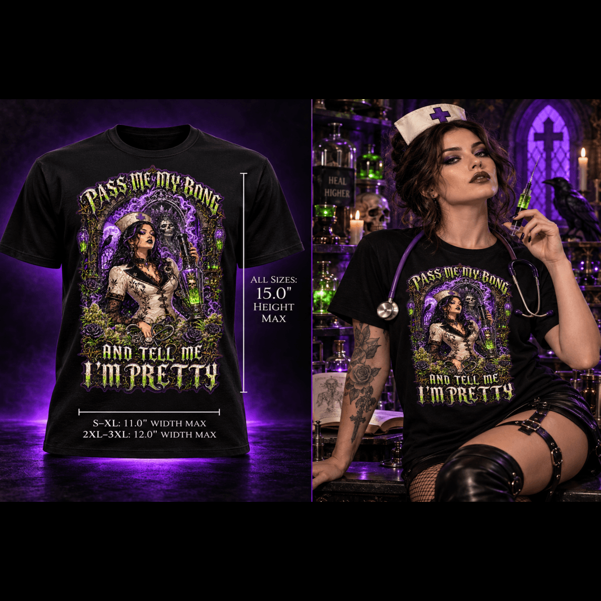 Mirror Mirror On The Ward | Halloween Stoner T-Shirt