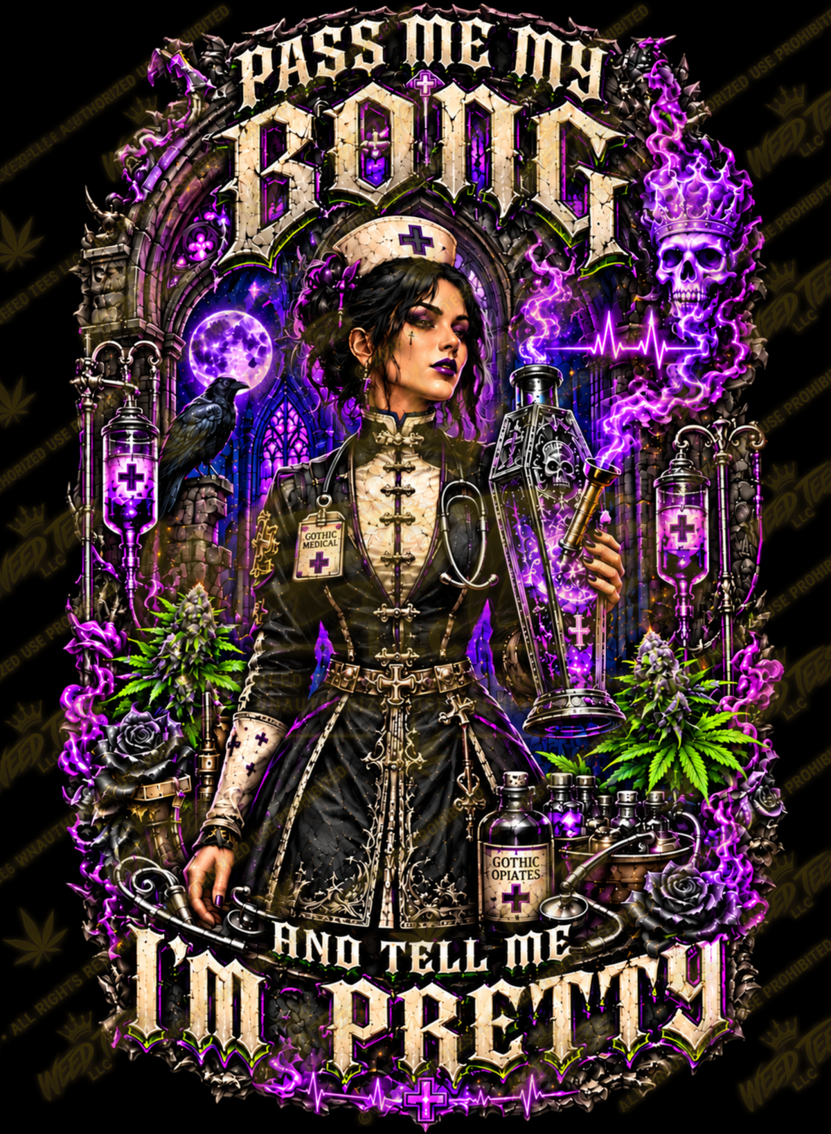 Nurse Hearse | Halloween Stoner T-Shirt