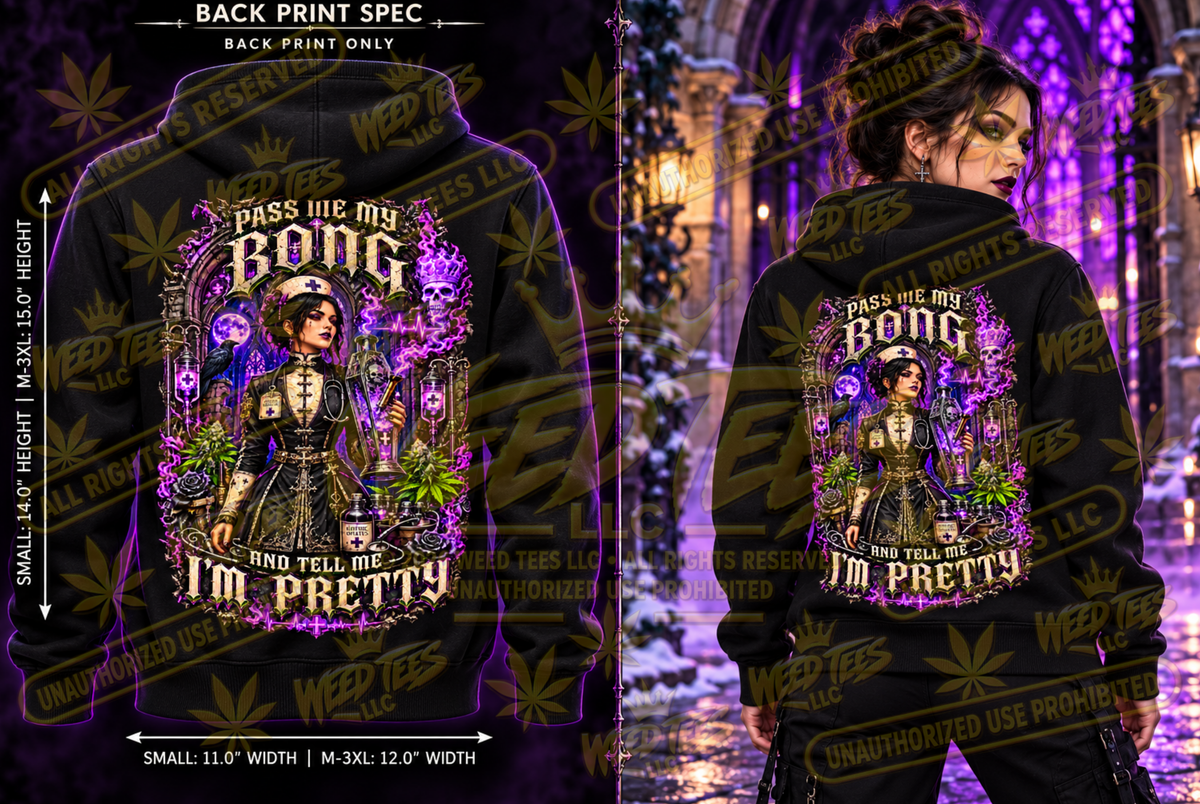 Pass Me My Bong: Midnight Medic – Classic Unisex Pullover Hoodie