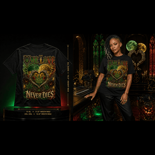 One Love Never Dies | Halloween Stoner T-Shirt