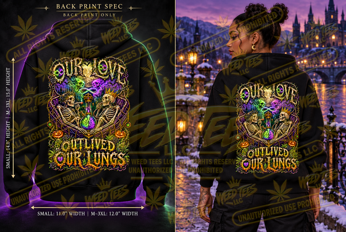 Our Love Outlived Our Lungs – Classic Unisex Pullover Hoodie