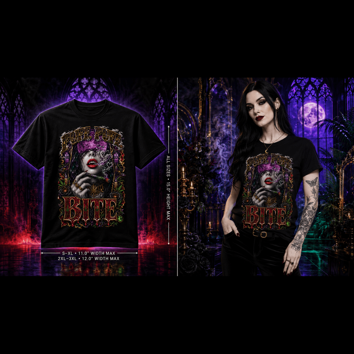 Puff Puff Bite | Halloween Stoner T-Shirt
