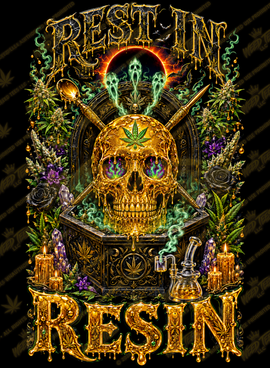 Rest in Resin | Halloween Stoner T-Shirt
