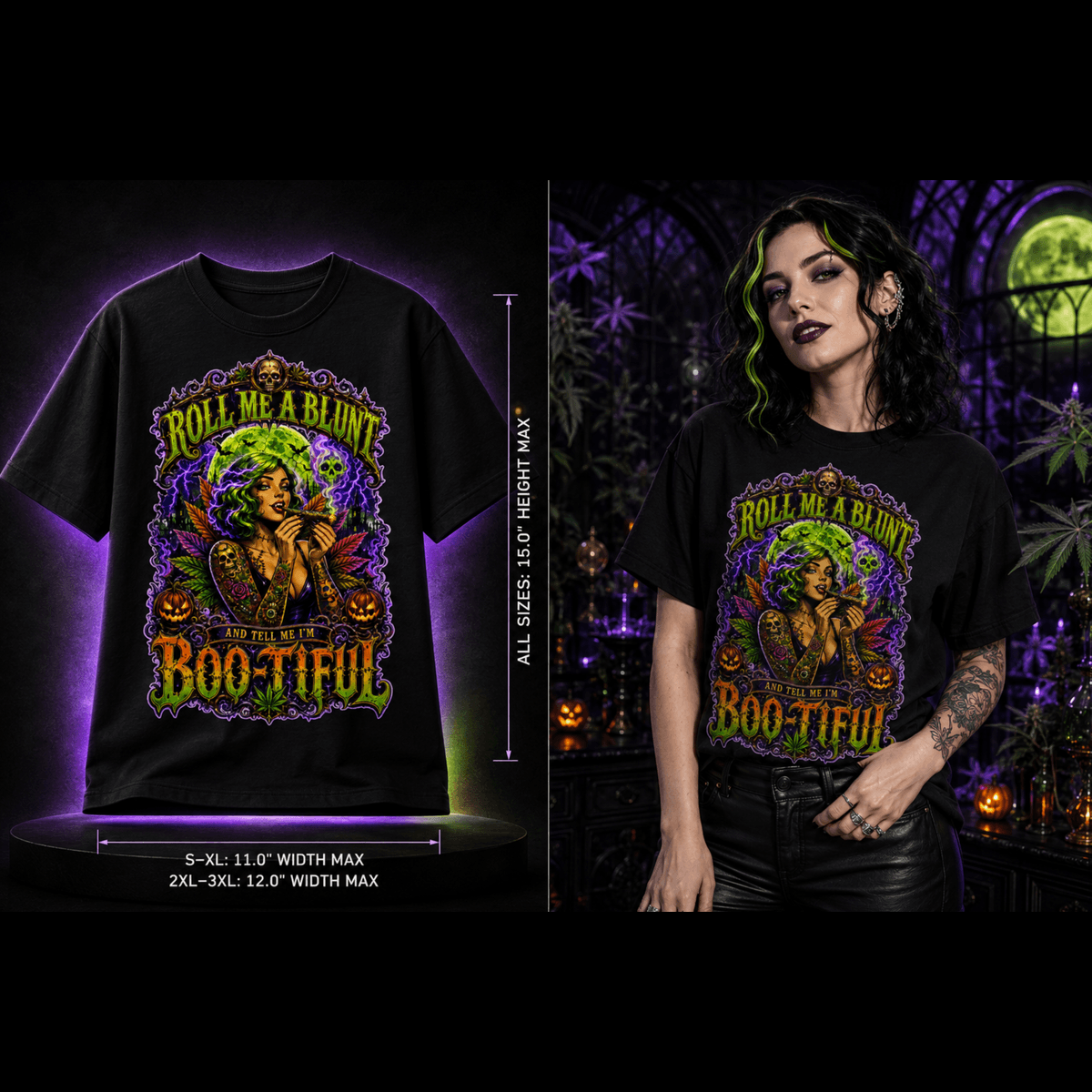 Tell Me I’m Boo-tiful | Halloween Stoner T-Shirt