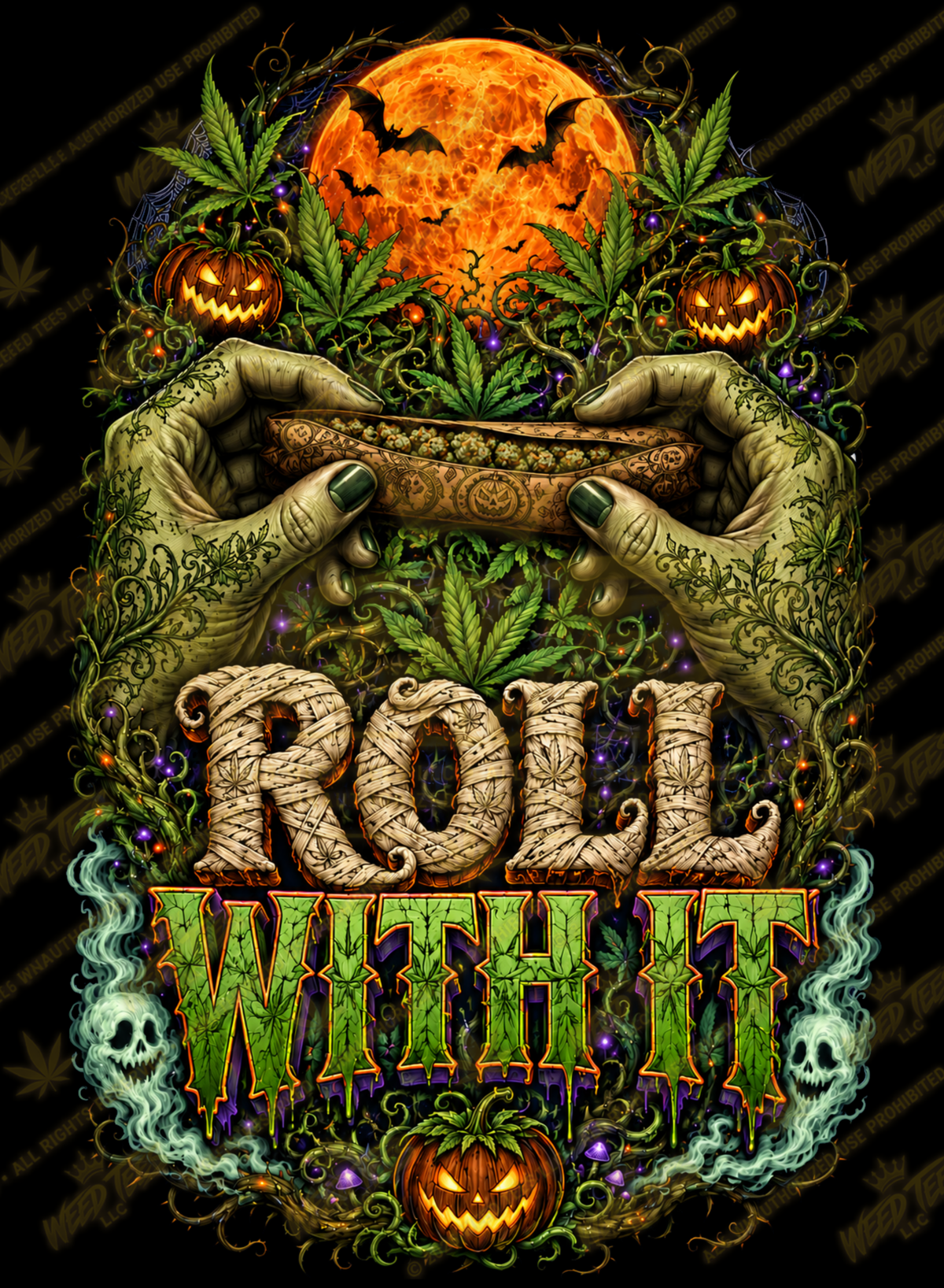 Roll With It | Halloween Stoner T-Shirt