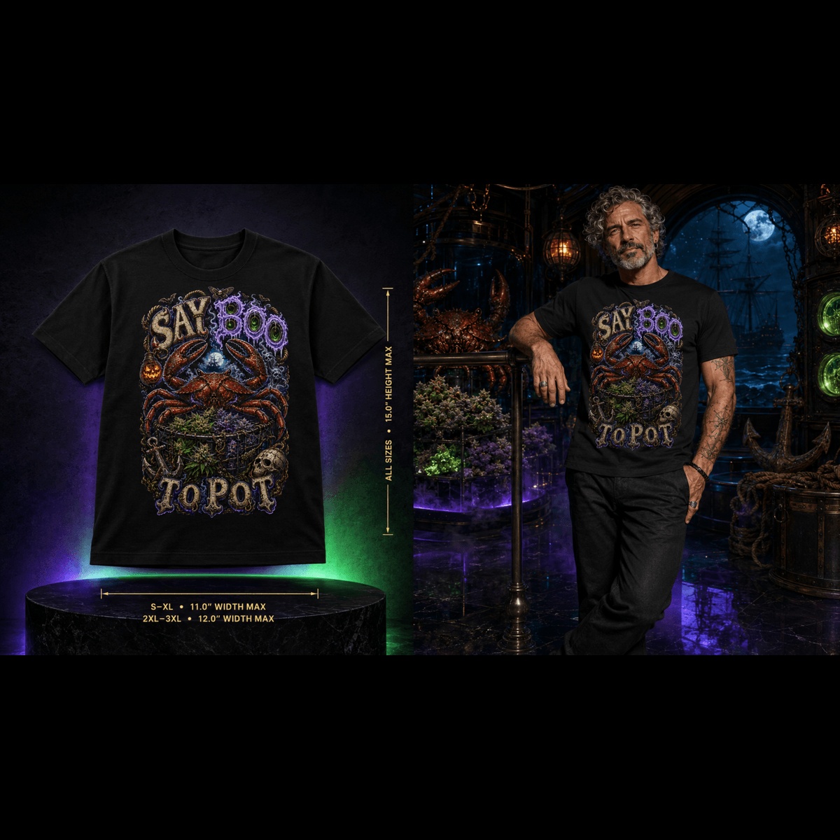 Say Boo To Pot | Halloween Stoner T-Shirt