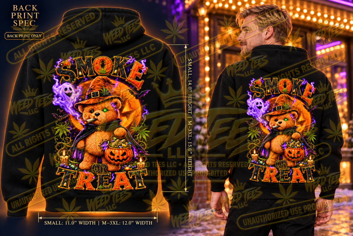 Smoke or Treat – Classic Unisex Pullover Hoodie