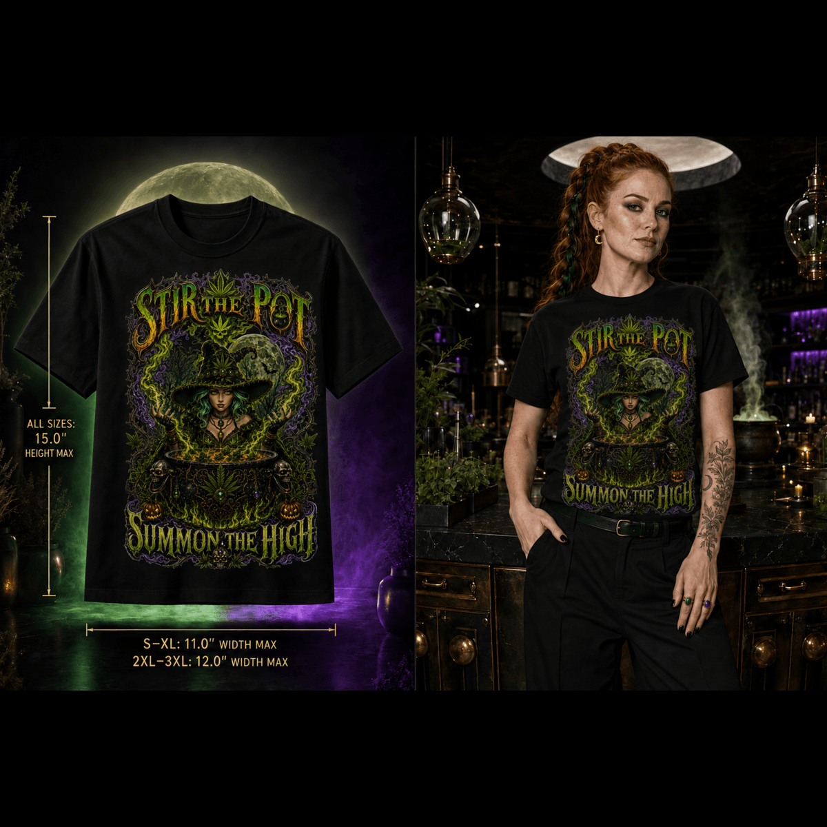 Stir the Pot, Summon the High | Halloween Stoner Tee