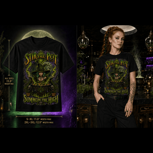 Stir the Pot, Summon the High | Halloween Stoner Tee