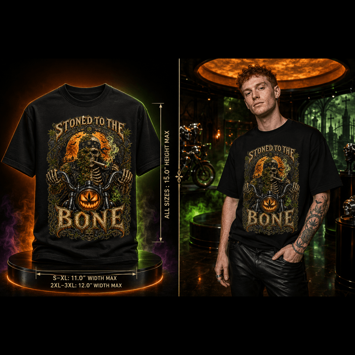 Stoned to the Bone | Halloween Stoner T-Shirt