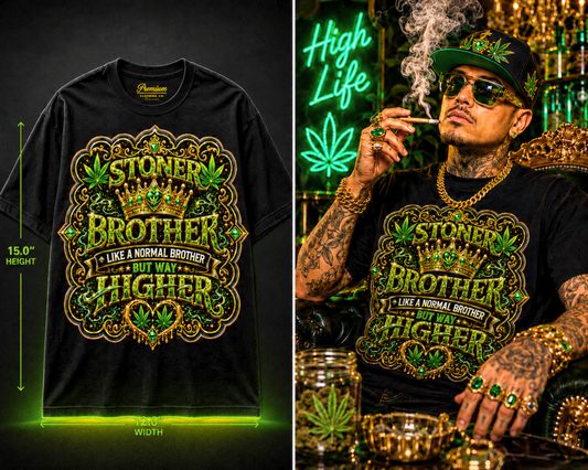Stoner Brother – Premium Cannabis Graphic Tee