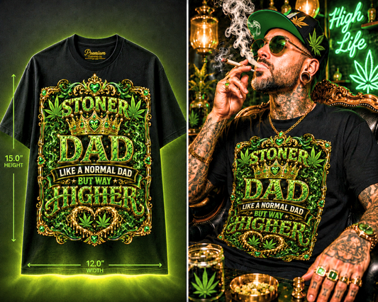 Stoner Dad – Premium Cannabis Graphic Tee