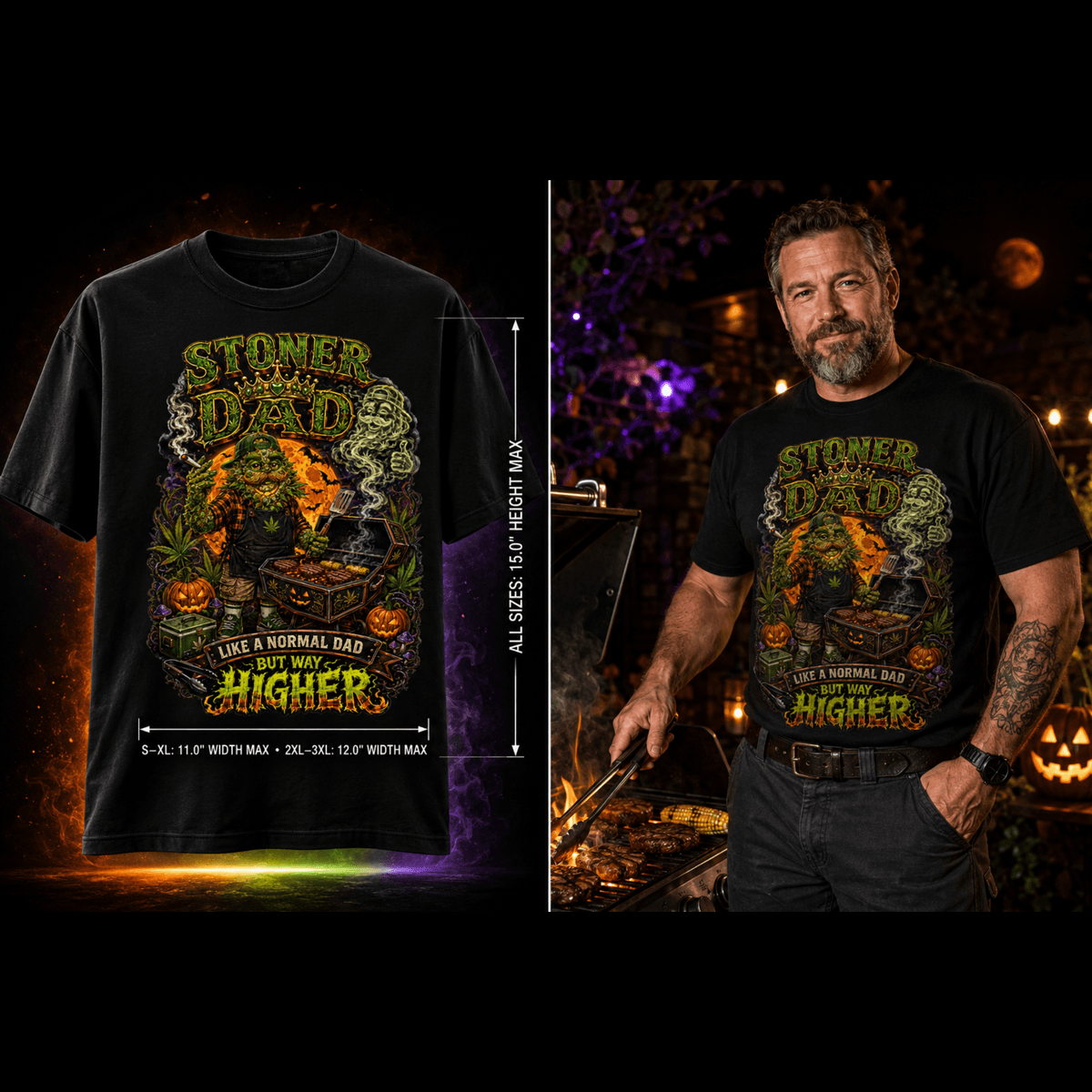 Stoner Dad | Halloween Weed T-Shirt