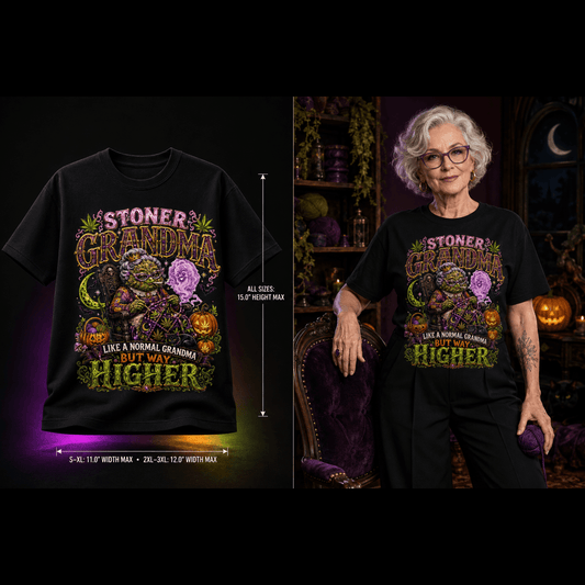 Stoner Grandma | Halloween Weed T-Shirt