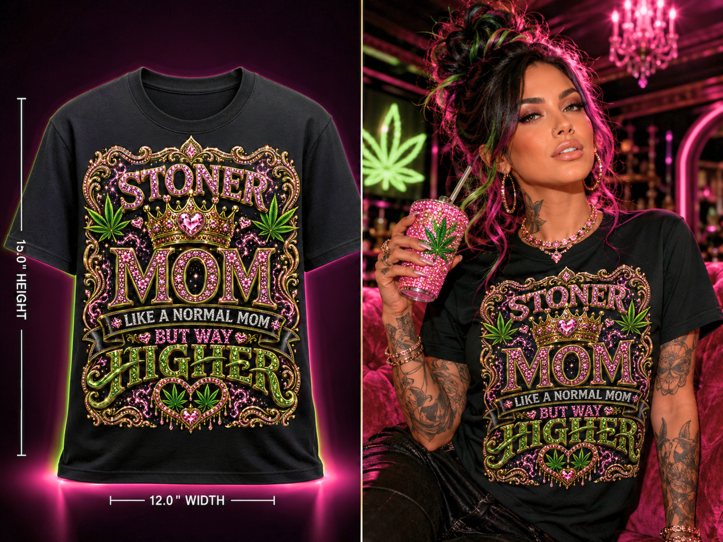 Stoner Mom – Premium Cannabis Graphic Tee