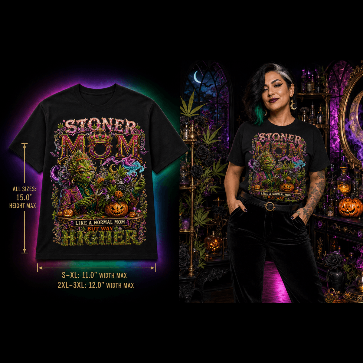 Stoner Mom | Halloween Weed T-Shirt
