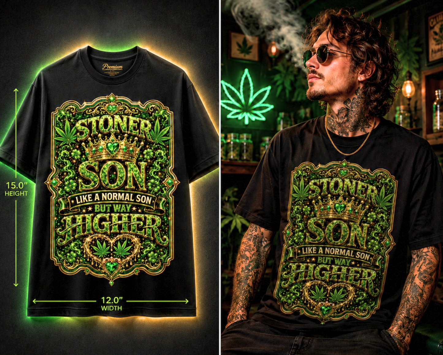 Stoner Son – Premium Cannabis Graphic Tee