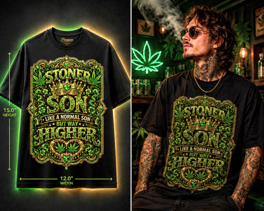 Stoner Son – Premium Cannabis Graphic Tee