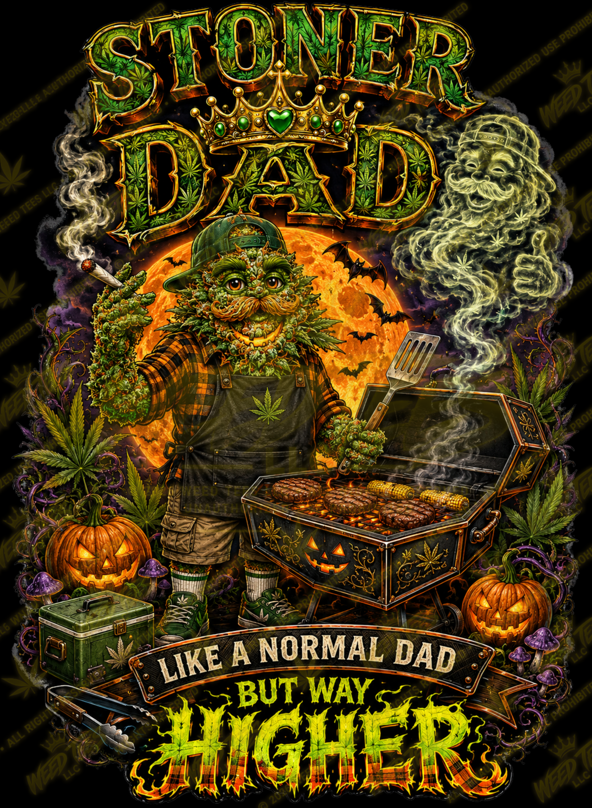 Stoner Dad | Halloween Weed T-Shirt