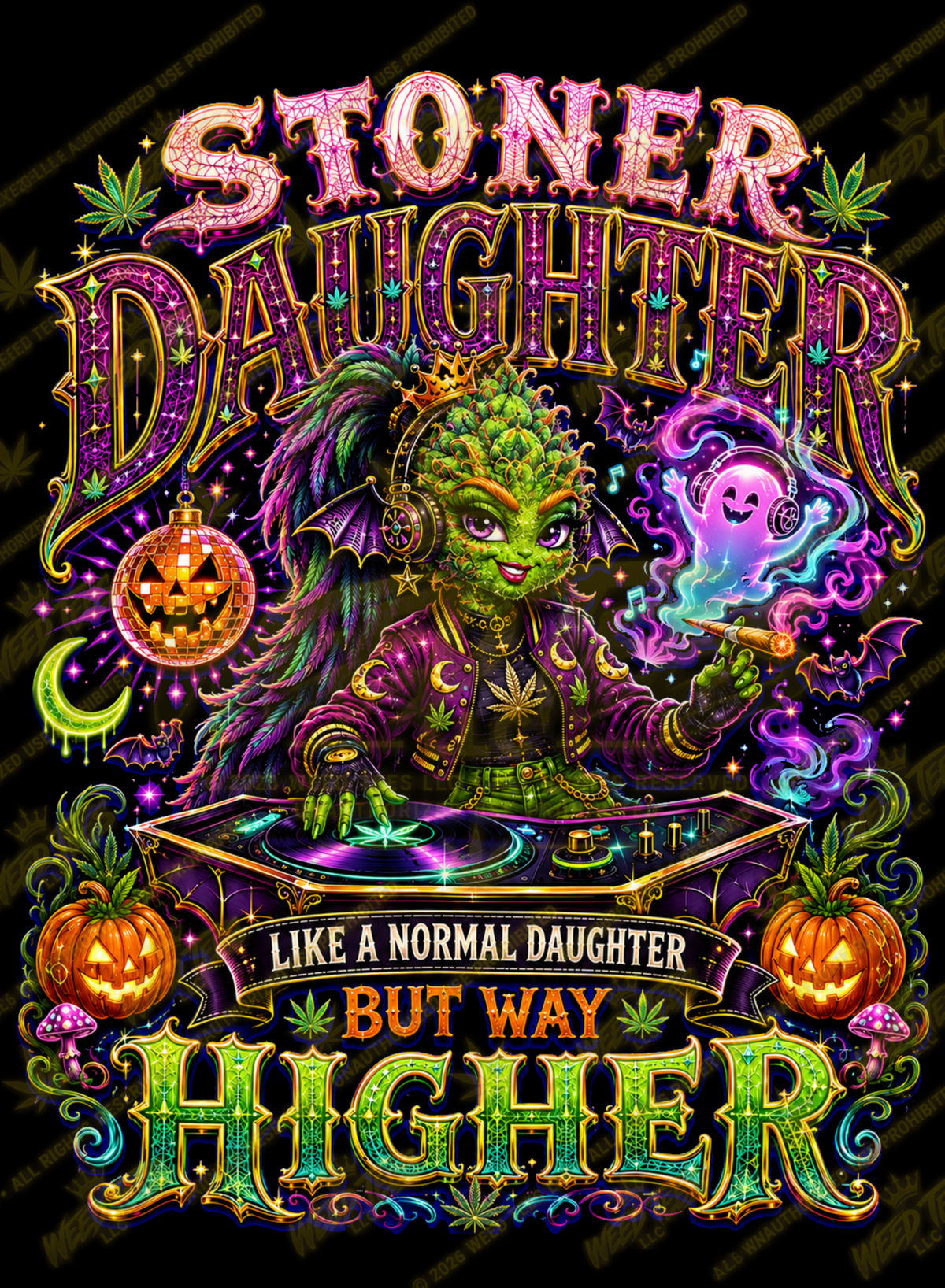 Stoner Daughter | Halloween Weed T-Shirt