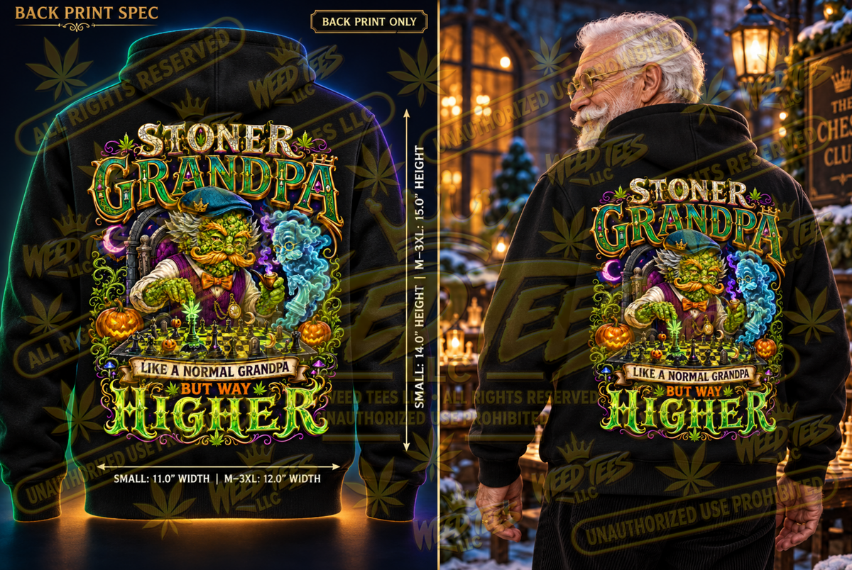 Stoner Grandpa – Classic Unisex Pullover Hoodie