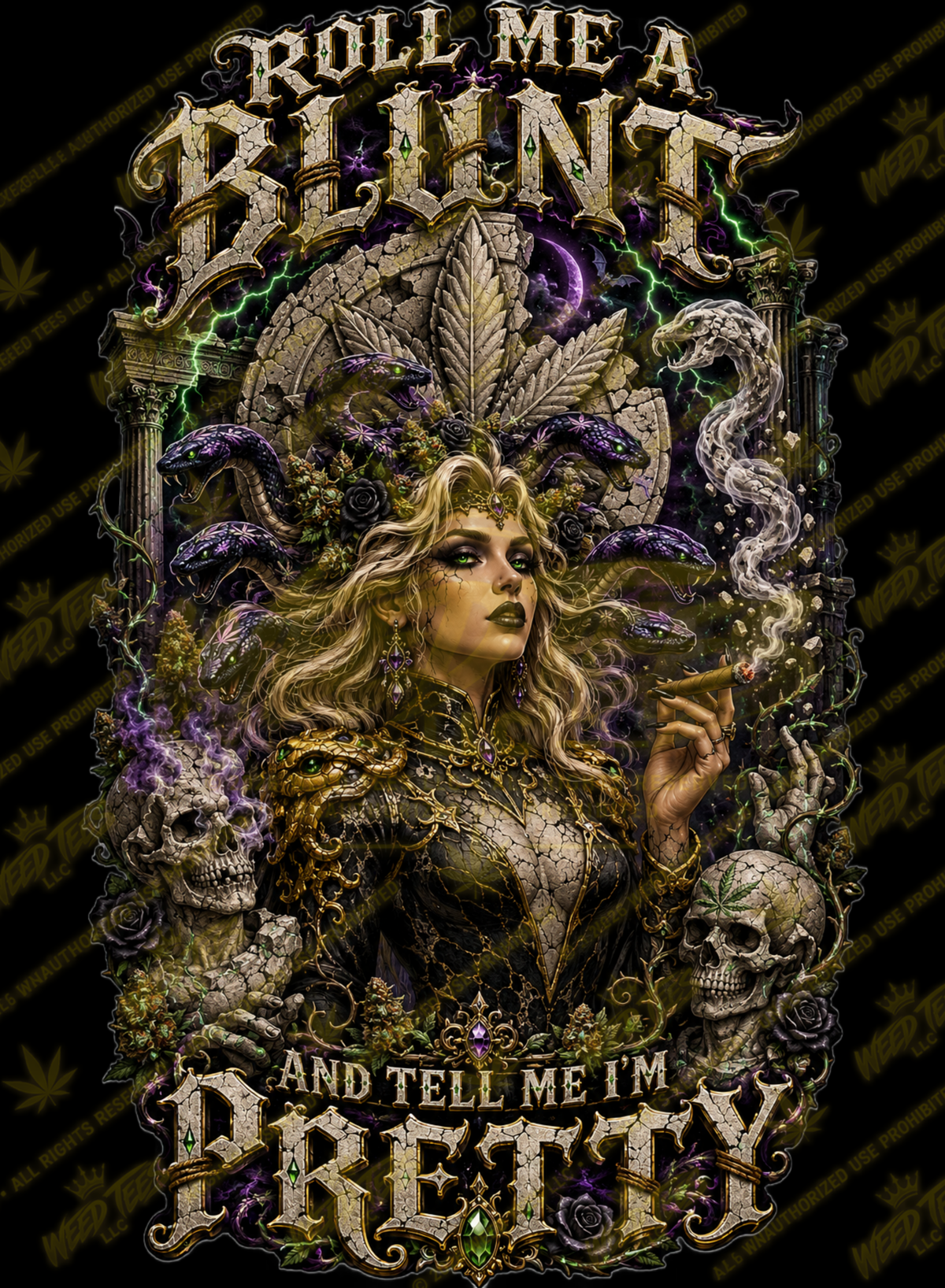 Stoned Medusa | Halloween Stoner T-Shirt