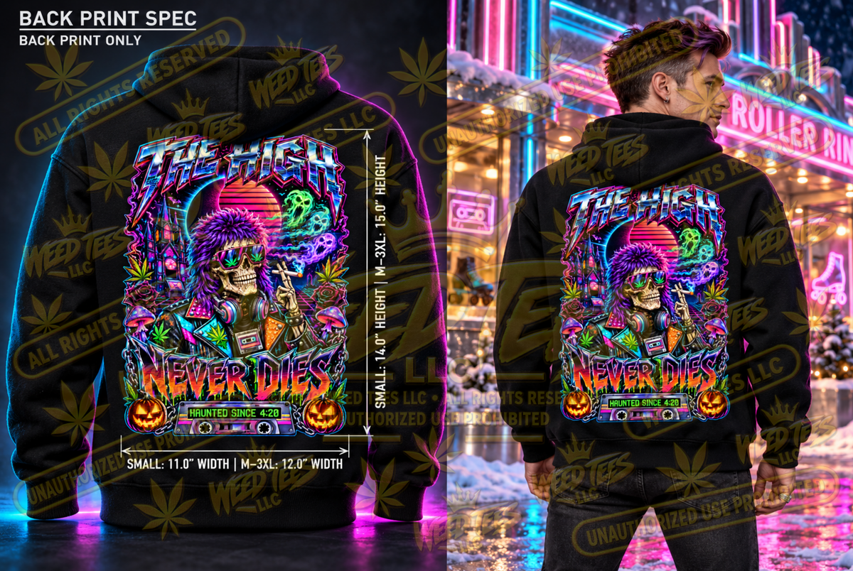The High Never Dies: ’80s Mixtape – Classic Unisex Pullover Hoodie