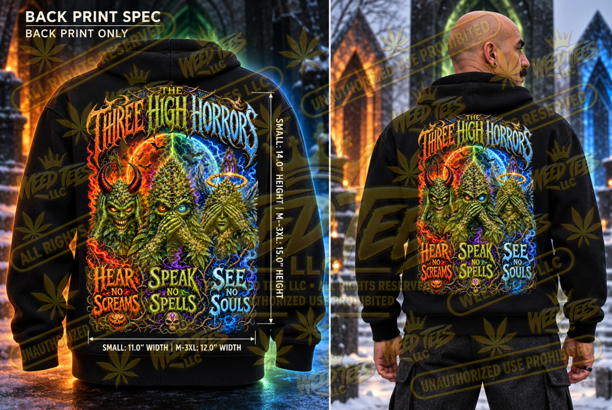 The Three High Horrors – Classic Unisex Pullover Hoodie