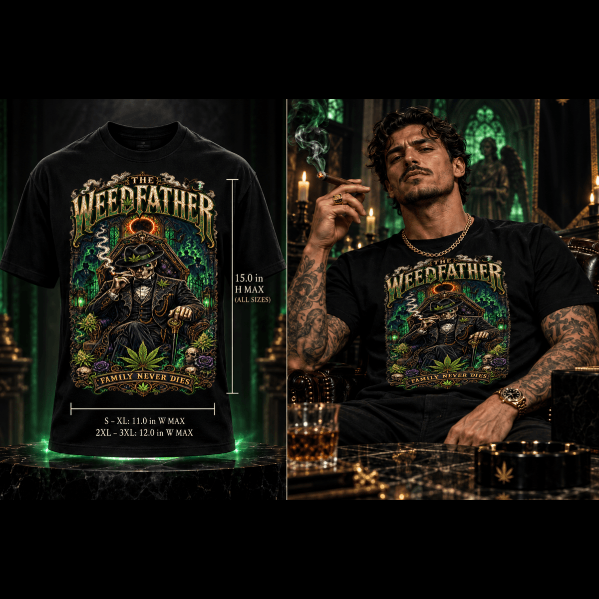 The Weedfather | Halloween Stoner T-Shirt