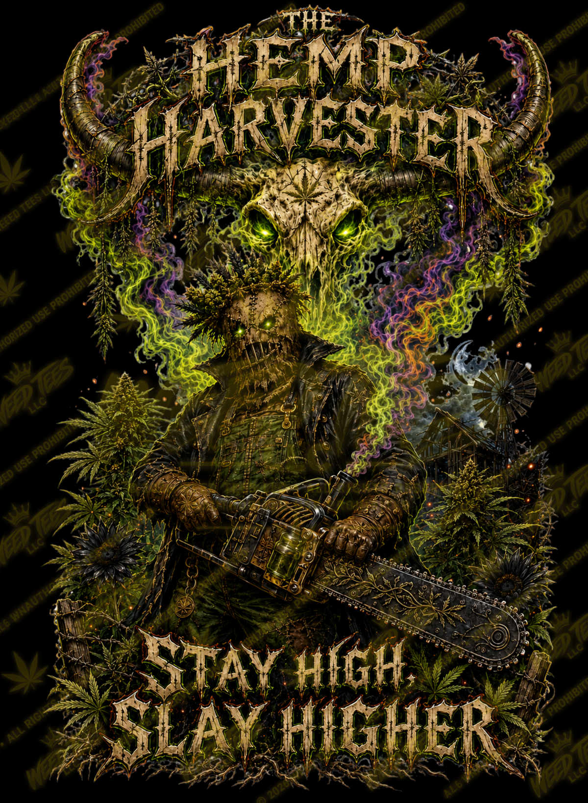 The Hemp Harvester | Halloween Stoner T-Shirt